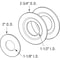 Prime-Line Brass Plated Bore Adaptor Ring Set 3 Pack U 9529 - alternate 3